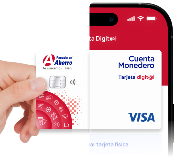 Para compras en línea, usa tu <span style='color: #233BC1'>Tarjeta</span> <span style='color: #C8102E'>digit@l</span>